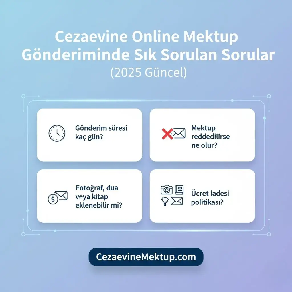 Cezaevine Online Mektup Gönderiminde Sık Sorulan Sorular (2025 Güncel Rehber)